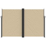 bézs behúzható oldalsó napellenző 220 x 1200 cm