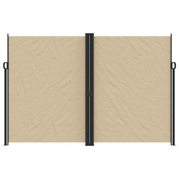 bézs behúzható oldalsó napellenző 220 x 1200 cm
