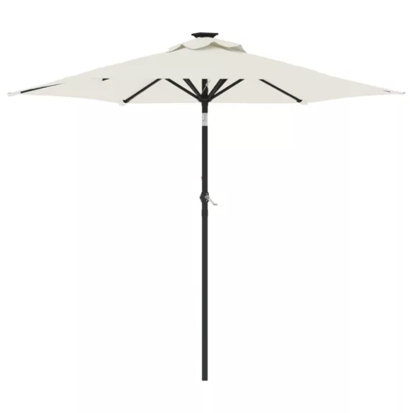 fehér kerti napernyő acél rúddal 225 x 225 x 212 cm