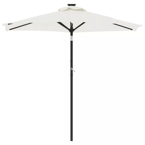fehér kerti napernyő acél rúddal 225 x 225 x 212 cm