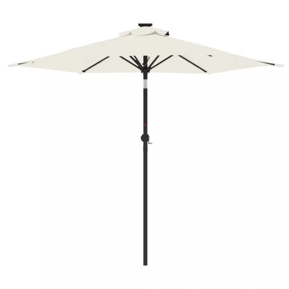 fehér kerti napernyő acél rúddal 225 x 225 x 212 cm