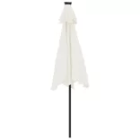 fehér kerti napernyő acél rúddal 225 x 225 x 212 cm