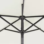 fehér kerti napernyő acél rúddal 225 x 225 x 212 cm