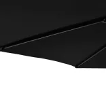 fekete kerti napernyő acél rúddal 225 x 225 x 212 cm