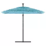 kék kerti napernyő acél rúddal 246 x 246 x 230 cm