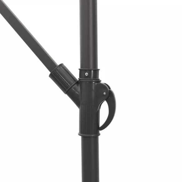 fehér kerti napernyő acél rúddal 246 x 246 x 230 cm