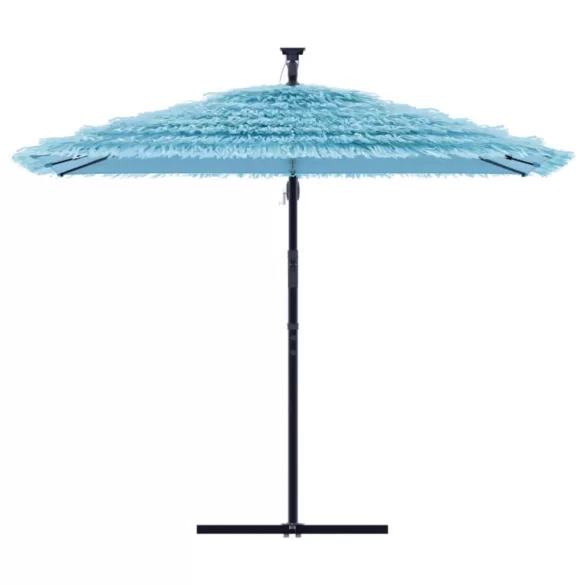 kék kerti napernyő acél rúddal 269 x 269 x 235 cm