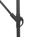 kék kerti napernyő acél rúddal 290 x 290 x 238 cm