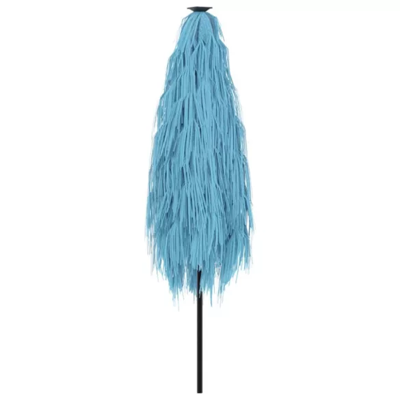 kék kerti napernyő acél rúddal 248 x 248 x 248 cm