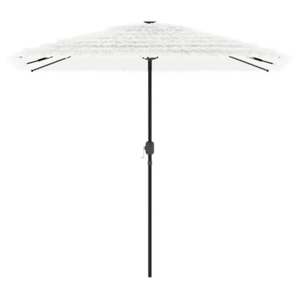 fehér kerti napernyő acél rúddal 248 x 248 x 248 cm