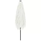 fehér kerti napernyő acél rúddal 248 x 248 x 248 cm