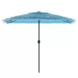 kék kerti napernyő acél rúddal 300 x 200 x 250 cm