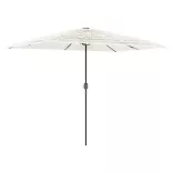 fehér kerti napernyő acél rúddal 300 x 200 x 250 cm