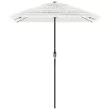 fehér kerti napernyő acél rúddal 300 x 200 x 250 cm