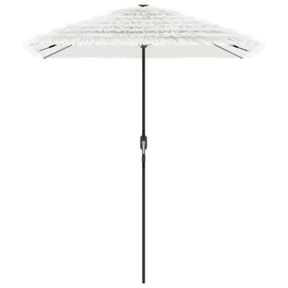 fehér kerti napernyő acél rúddal 300 x 200 x 250 cm
