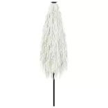 fehér kerti napernyő acél rúddal 300 x 200 x 250 cm