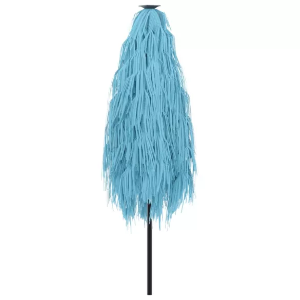 kék kerti napernyő acél rúddal 223 x 223 x 213 cm