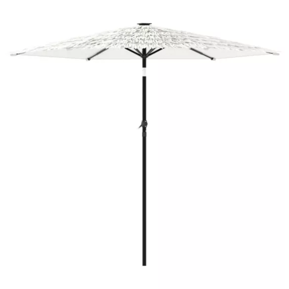 fehér kerti napernyő acél rúddal 223 x 223 x 213 cm