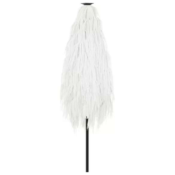 fehér kerti napernyő acél rúddal 223 x 223 x 213 cm