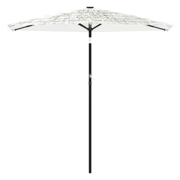 fehér kerti napernyő acél rúddal 268 x 268 x 226 cm