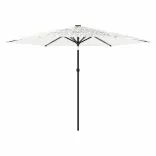 fehér kerti napernyő acél rúddal 288 x 288 x 225 cm