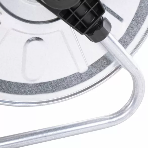 falra szerelhető acél tömlődob 50 m 1/2 tömlőhöz"