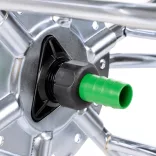 acél kerekes tömlődob 80 m 3/4 tömlőhöz"