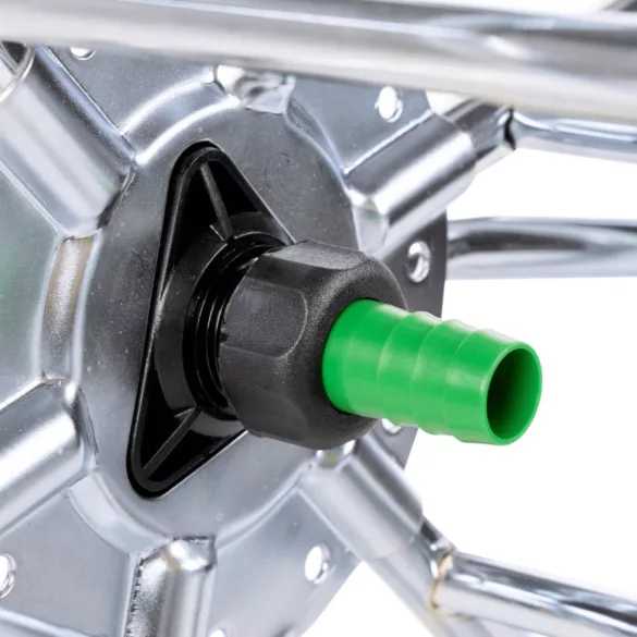 acél kerekes tömlődob 80 m 3/4 tömlőhöz"