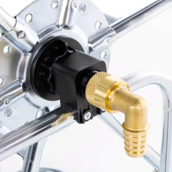 acél kerekes tömlődob 80 m 3/4 tömlőhöz"