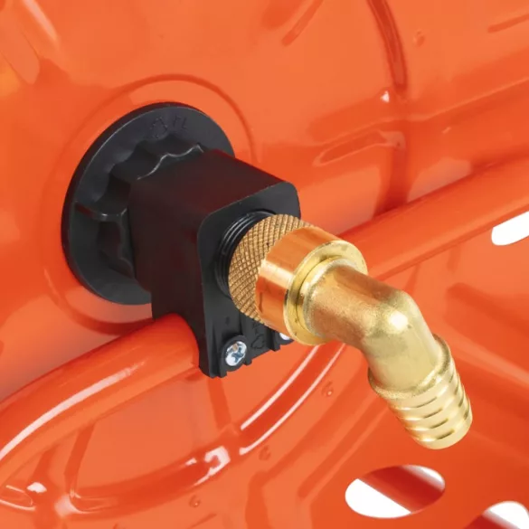 acél kerekes tömlődob 140 m 3/4-es tömlőhöz"