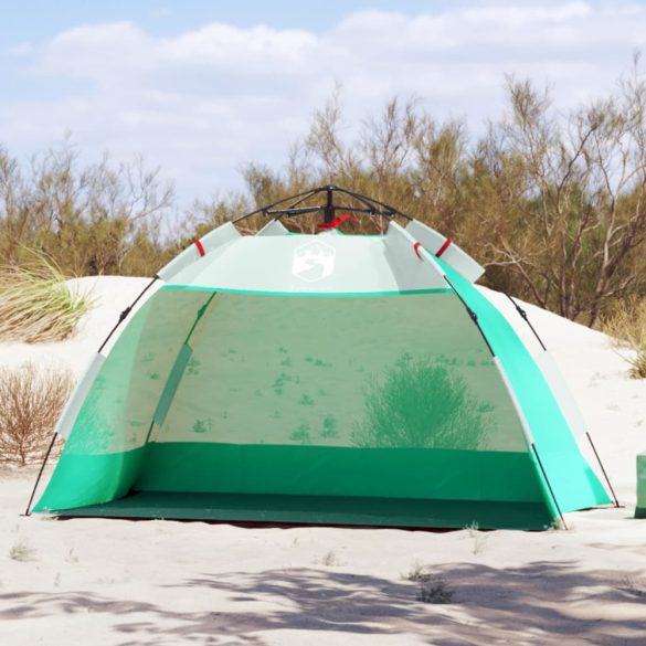 2 személyes tengerzöld vízálló gyorskioldó strandsátor