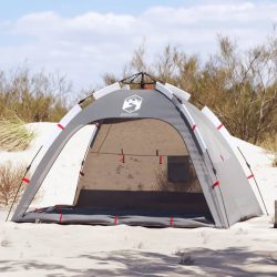 2 személyes szürke vízálló gyorskioldó strandsátor