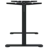 fekete acél állóasztalváz (94-135) x 60 x (70-114) cm