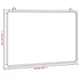 alumínium mágnestábla 60x40x1,7 cm