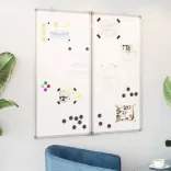 összecsukható alumínium mágnestábla 80 x 80 x 1,7 cm