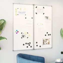 összecsukható alumínium mágnestábla 100x100x1,7 cm