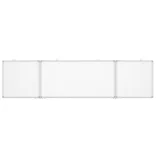 összecsukható alumínium mágnestábla 160x40x1,7 cm