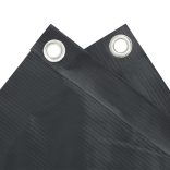 antracitszürke PVC belátás elleni erkélyparaván 600 x 75 cm