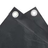 antracitszürke PVC belátás elleni erkélyparaván 400x90 cm