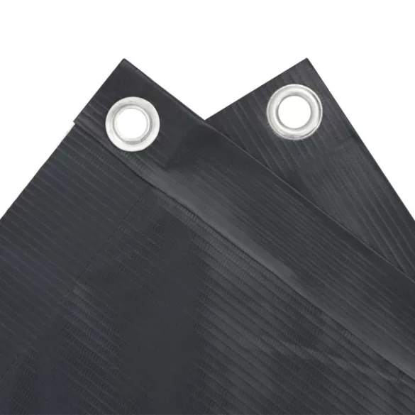 antracitszürke PVC belátás elleni erkélyparaván 400x90 cm