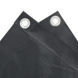 antracitszürke PVC belátás elleni erkélyparaván 500x90 cm