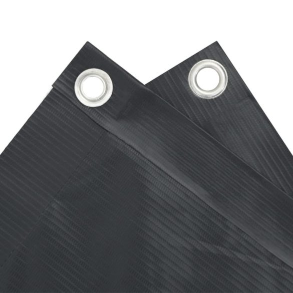 antracitszürke PVC belátás elleni erkélyparaván 500x90 cm