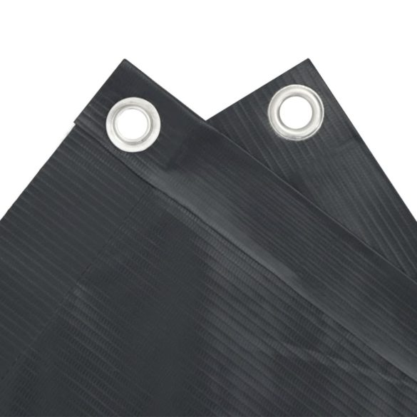 antracitszürke PVC belátás elleni erkélyparaván 600x90 cm