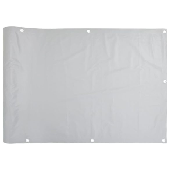 szürke PVC belátás elleni erkélyparaván 400x90 cm