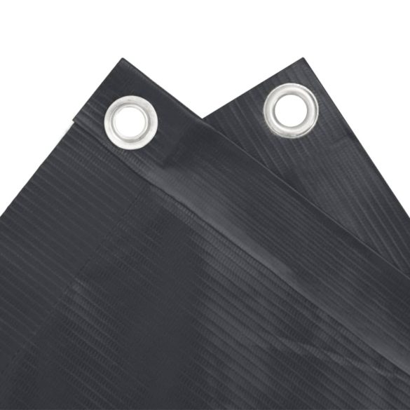 antracitszürke PVC belátás elleni erkélyparaván 500x120 cm