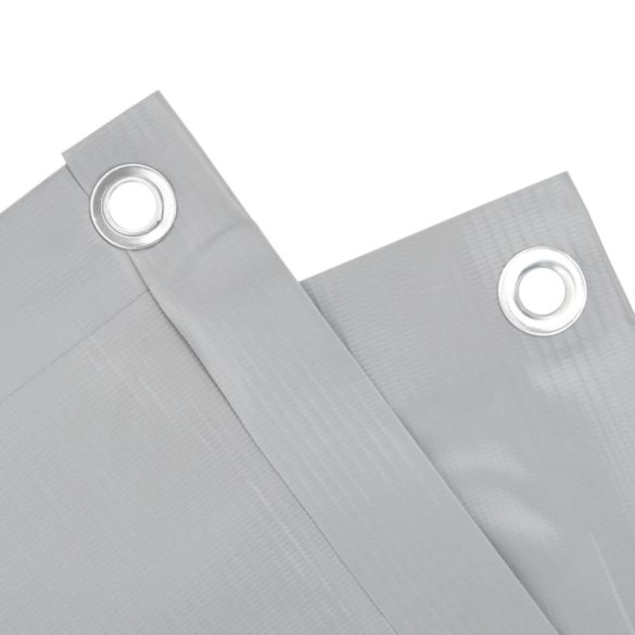 szürke PVC belátás elleni erkélyparaván 300x120 cm