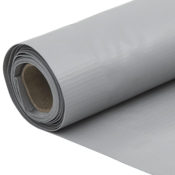 szürke PVC belátás elleni erkélyparaván 300x120 cm