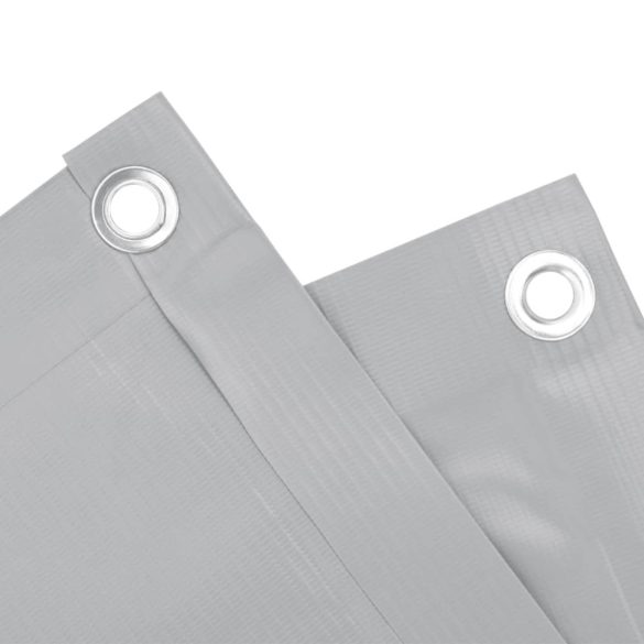 szürke PVC belátás elleni erkélyparaván 500x120 cm