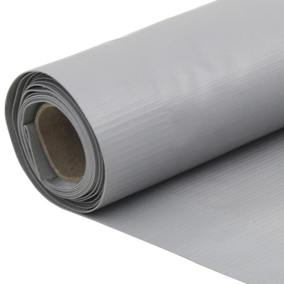 szürke PVC belátás elleni erkélyparaván 500x120 cm