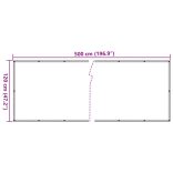 szürke PVC belátás elleni erkélyparaván 500x120 cm